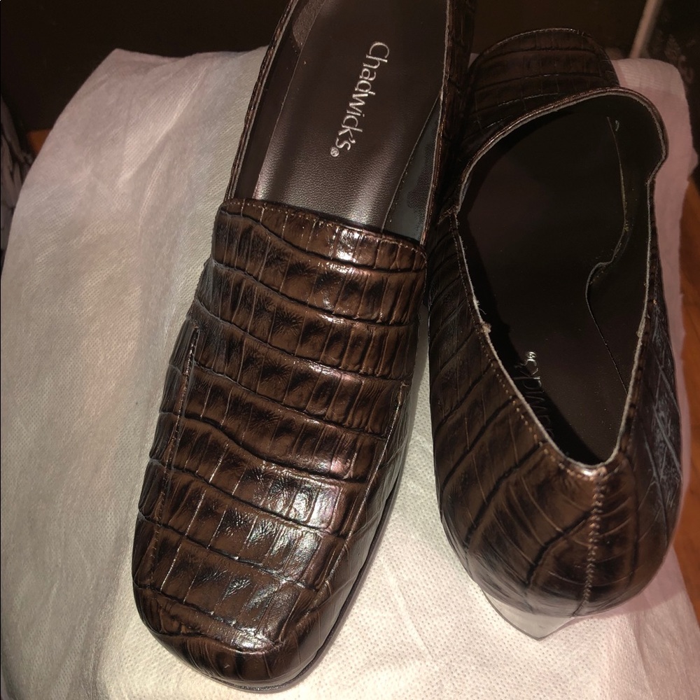 'Chadwick's' Croco Leather Pump